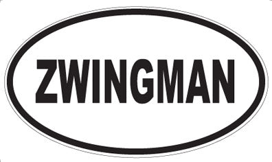ZWINGMAN - Oval Sticker