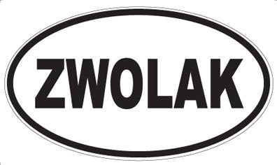 ZWOLAK - Oval Magnet