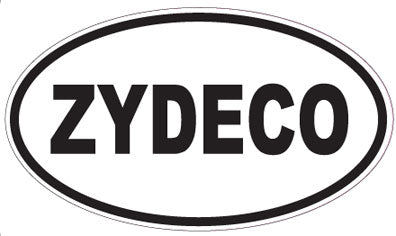 ZYDECO - Oval Sticker