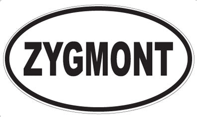 ZYGMONT - Oval Sticker