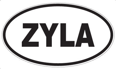 ZYLA - Oval Sticker